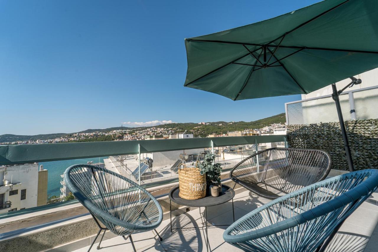 Aura Celestia Apartment Kavala Bagian luar foto
