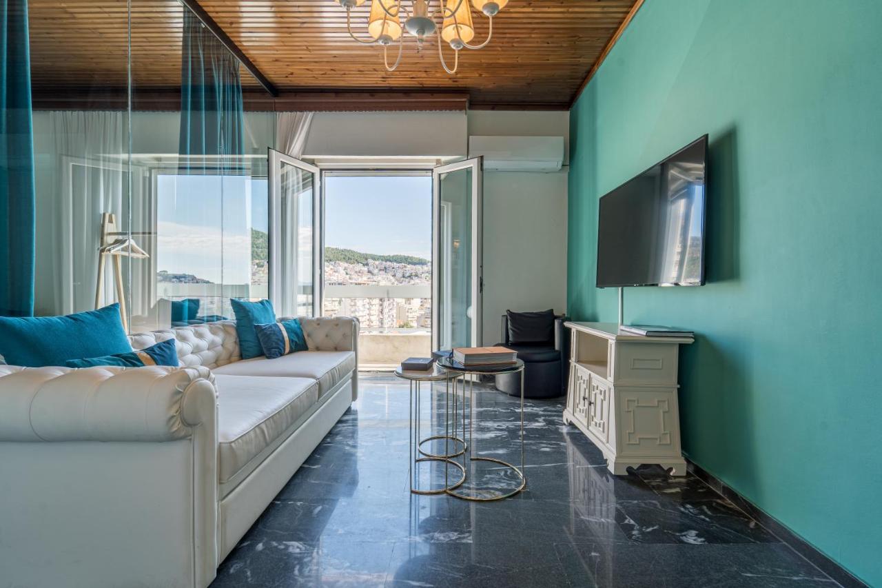 Aura Celestia Apartment Kavala Bagian luar foto